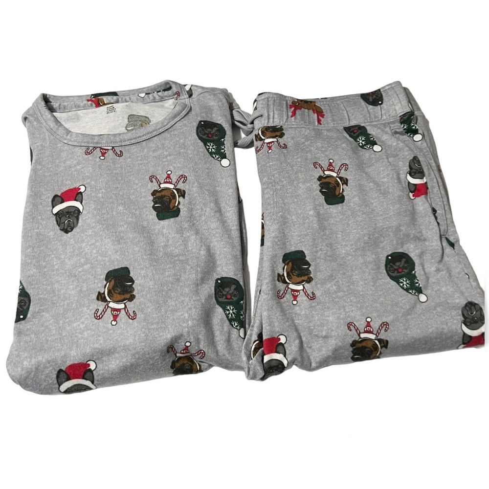 Gilly Hicks | 2pcs Dogs Christmas All Over Print Lounge Soft Cozy PJs Set